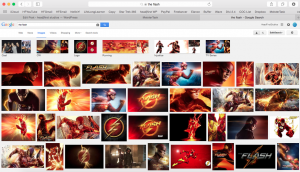 Screenshot of The Flash search
